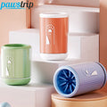 Quick-Clean Dog Paw Cleaner Cup with silicone bristles