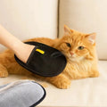 Pet De-Shedding Grooming Glove - silicone palm massage brush
